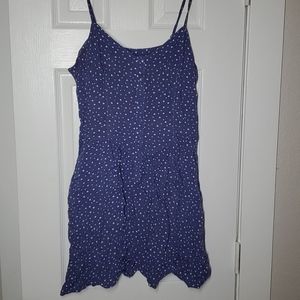 H&M Divided Blue Heart Print Mini Dress